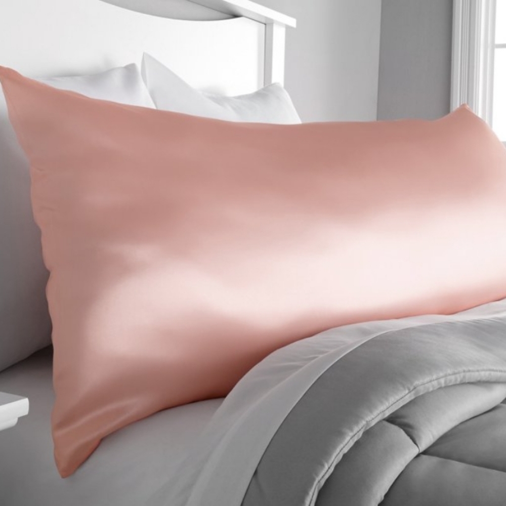 Rose Gold Satin Body Pillow Pillowcase